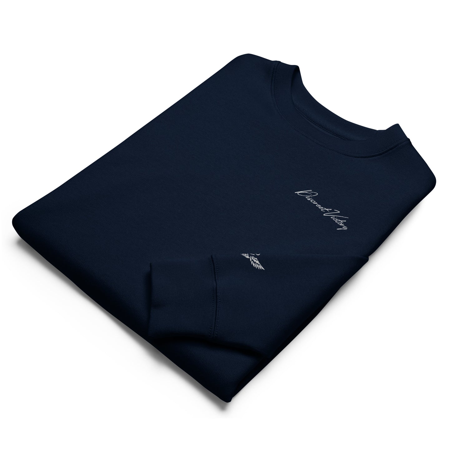 Discreet Victory - Classic Line - 100% Organic Cotton Embroidered Sweatshirt - Discreet Victory