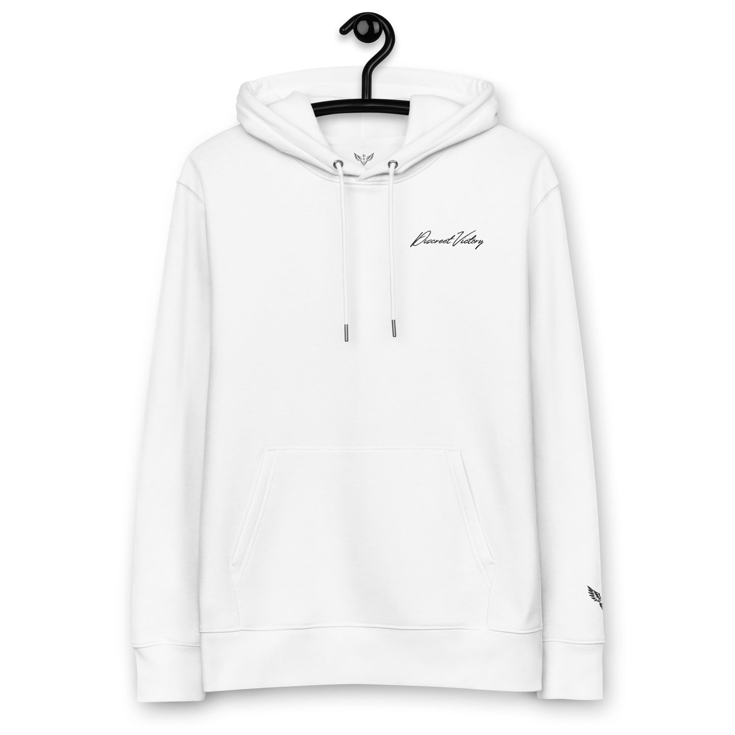 Discreet Victory - Classic Line - 100% Organic Cotton Embroidered Hoodie