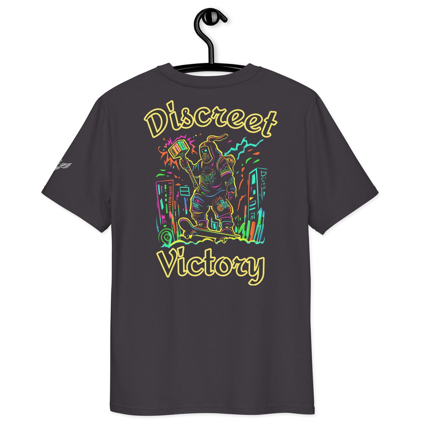 Skater of Asgard - 100% Organic Cotton T-shirt - Discreet Victory