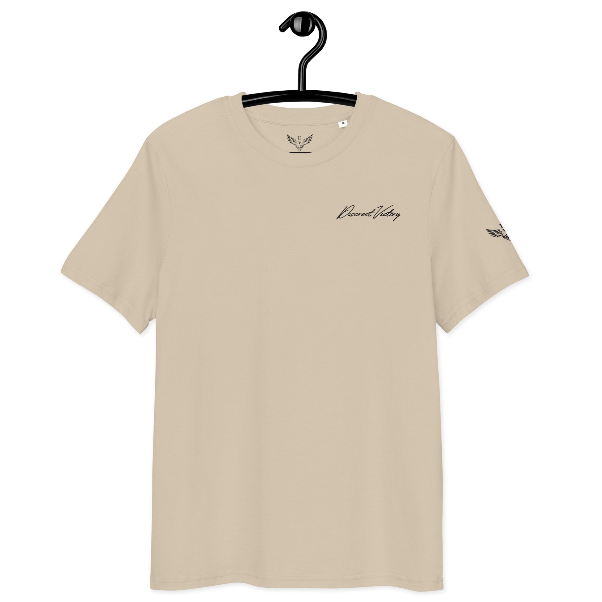 Discreet Victory - Classic line - 100% Organic Cotton Embroidered Logo T-shirt