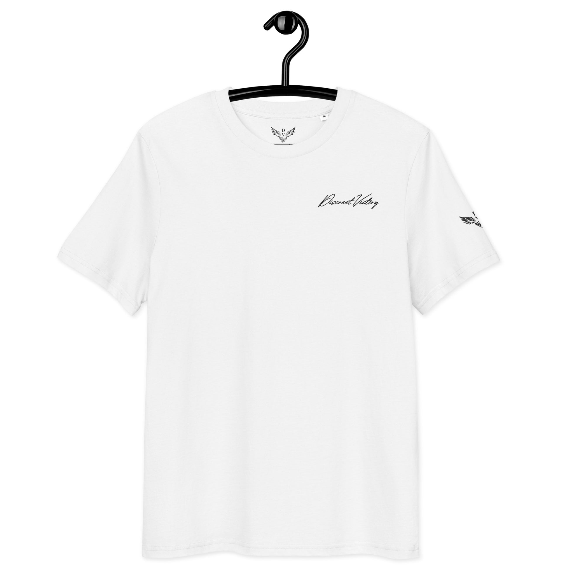 Discreet Victory - Classic line - 100% Organic Cotton Embroidered Logo T-shirt